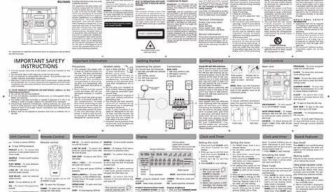 RCA RS2769iS Stereo System User Manual | Manualzz