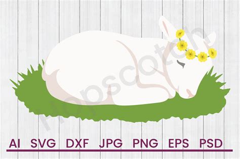 Easter Lamb - SVG File, DXF File By Hopscotch Designs | TheHungryJPEG