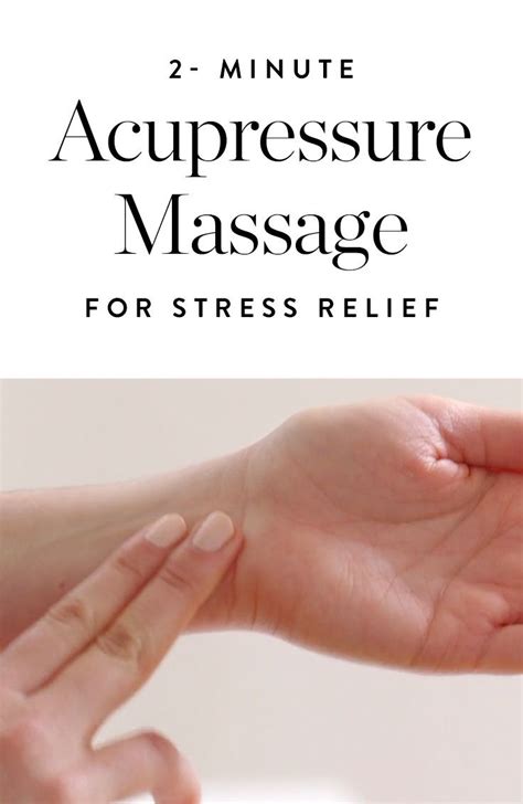 How To Give Yourself A 2 Minute Stress Relieving Acupressure Massage
