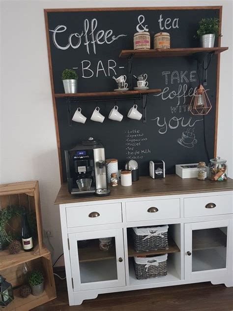 Das Ist Meine Selbstgemachte Kaffeebar Coffee Bar Station Coffee