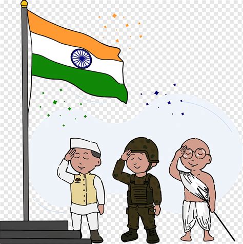Индийский политический лидер солдат и борец за свободу празднует день республики иллюстрацией с
