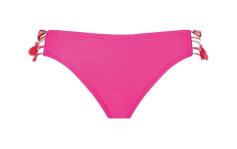 Pink Bikini Bottoms With Brazilian Ties Calcinha Uniswim Pink