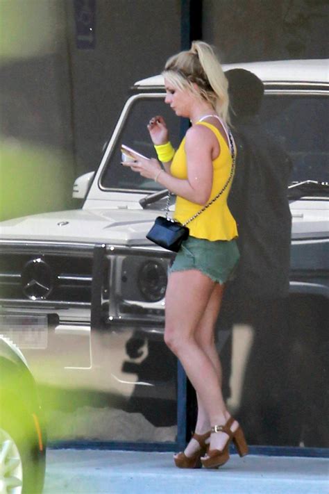 Britney Spears Leggy Candids In Los Angeles Hot Celebs Home