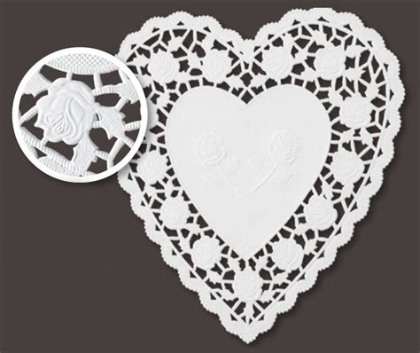 White 6 Paper Heart Doilies 1000case Paper Heart Doilies Paper