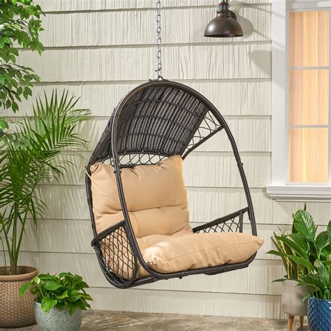 Primo Wicker Hanging Basket Chair No Stand Swinging Chair Hanging