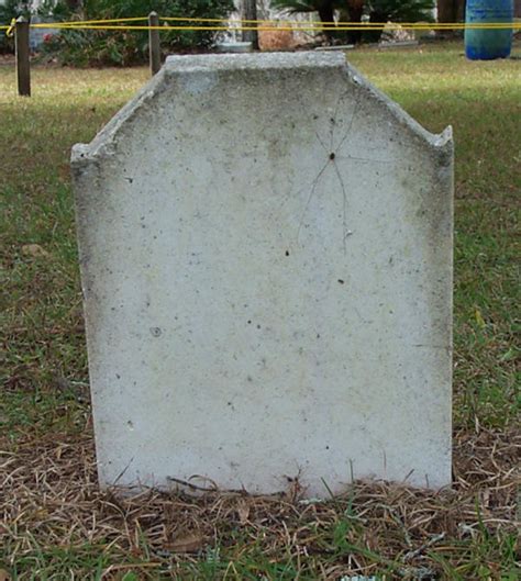 Blank Stone Gravestone Saluda Orange Heights Cemetery