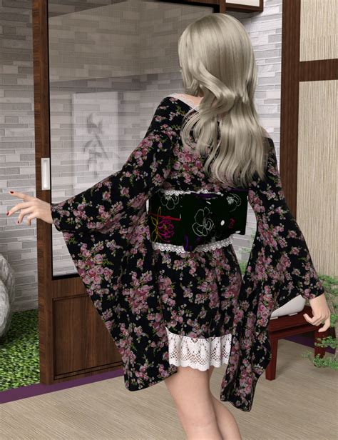 Dforce Pretty Kimono For Genesis 8 Females Daz 3d