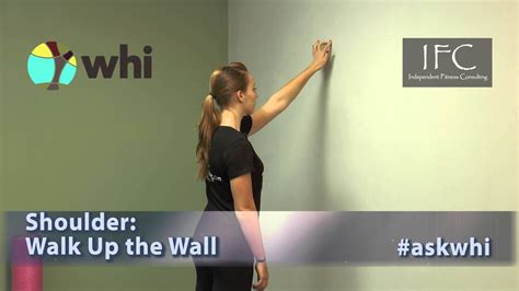 Shoulder Walk Up The Wall Kennesaw Chiropractor Whi Youtube