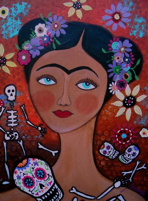 Gallery Of Modern Folk Artist Pristine Cartera Turkus Frida Kahlo Dia