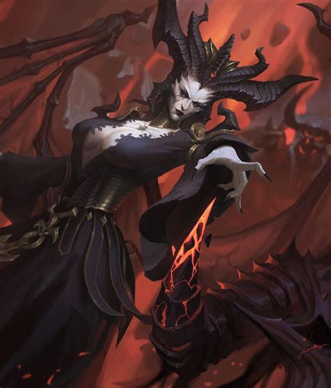 Artstation Diablo 4lilith Xd Xu Dark Fantasy Art Dark Creatures