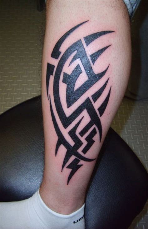 26 Fascinating Tribal Leg Tattoos Only Tribal