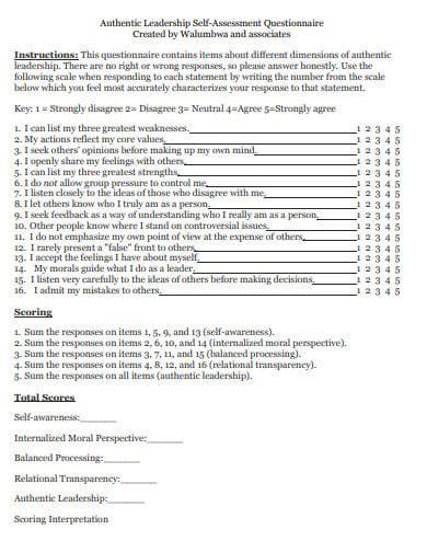 Servant Leadership Questionnaire And Adaptive Leadership Questionnaire