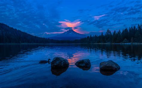 1920x1200 Sunset Reflection In Lake 1200p Wallpaper Hd Nature 4k