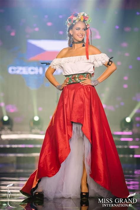 Nikola Uhlířová Miss Grand Czech Republic 2017 During National Costume