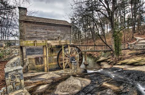 Old Grist Mill At Stone Mountain Georgia