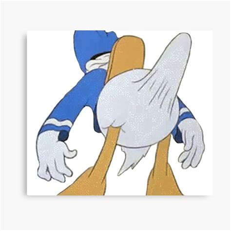 Donald Duck Meme Canvas Print For Sale By Observation Redbubble