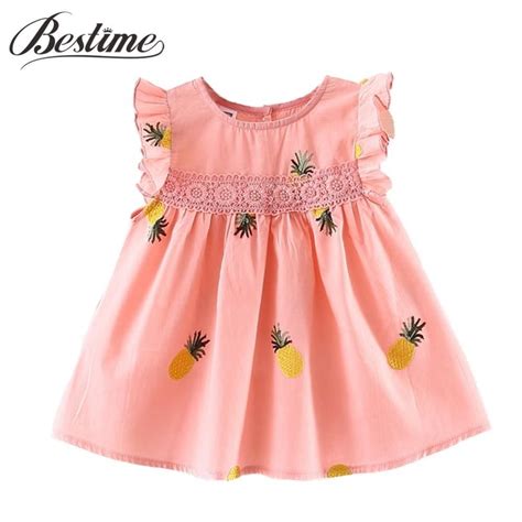 Baby Girls Clothes Summer Baby Dress Frill Sleeve Newborn Infant