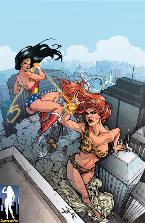 Wonder Woman Vs Giganta By Livia Pastore And Ylenia Di Napoli Giganta Dc Comic Books Art Comic