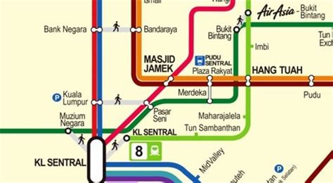 Kj15 kl sentral lrt station 0.3 km. MRT Bukit Bintang to Muzium Negara (for KL Sentral) by Train