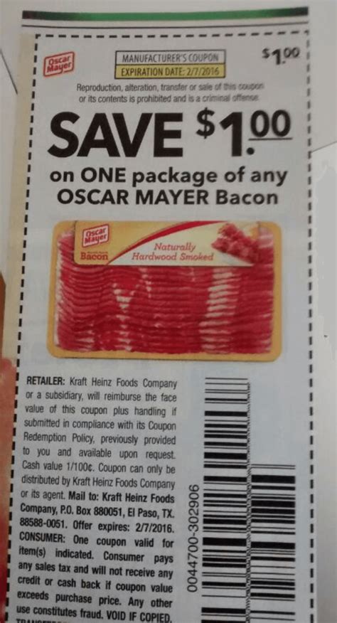 Oscar Mayer Bacon Just 1 At Rite Aid 110 Living Rich With Coupons