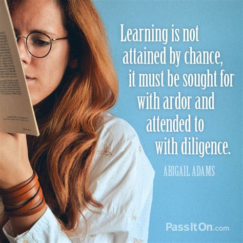 Learning Is Not Attained By Chance It Must The Foundation For A