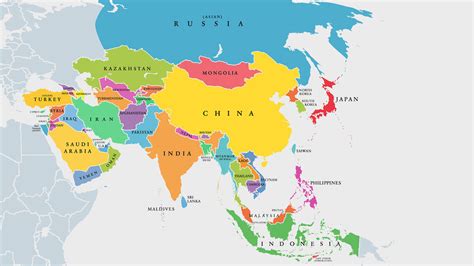 Asia The Countries And Regions Of The Largest Continent Yourdictionary