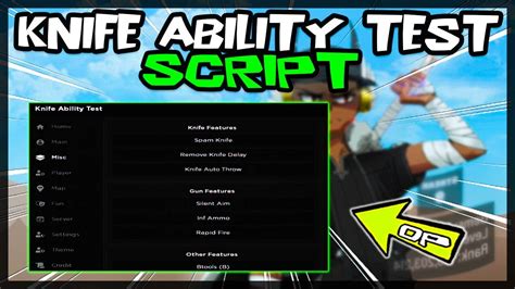 New Knife Ability Test Script Very Op Latest Youtube