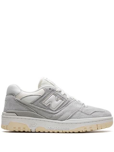 New Balance 550 Grey Suede Sneakers Farfetch