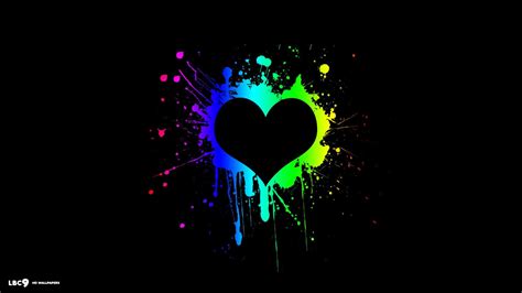 Colorful Hearts Wallpaper (66+ images)