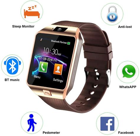 Smart Watch Bluetooth Smartwatch Touch Screen Wrist Watch With Camera