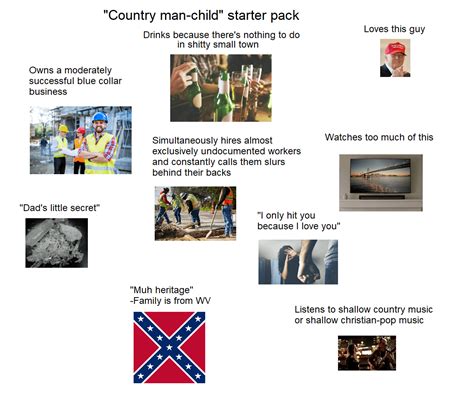 Country Man Child Starter Pack Rstarterpacks