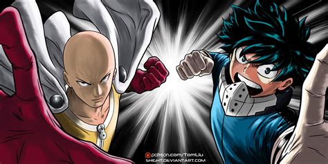 Anime Crossover Saitama Izuku Midoriya One Punch Man Playmat Tapis De