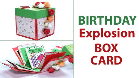 Why not get creative with these exciting ideas to create your own fun diy birthday card? DIY 3D Birthday Explosion box Card, Unique Birthday Gift ...