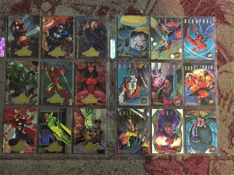 Fleer Marvel Masterpieces Trading Card Lot