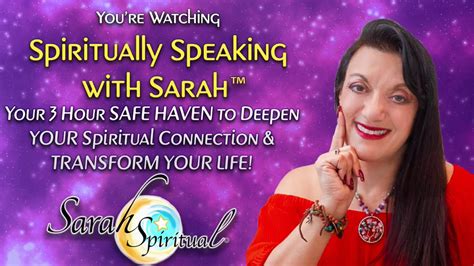 Spiritually Speaking With Sarah Our 500th Show Youtube