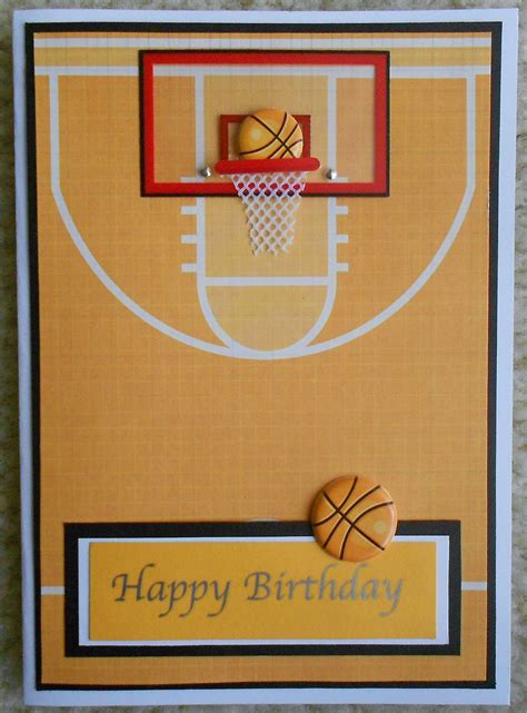 Handmade Basketball Card Birthday Cards For Boys Kids Birthday Cards