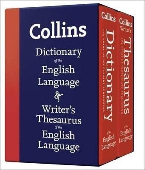Collins Dictionary Of The English Language And Writers Thesaurus Of