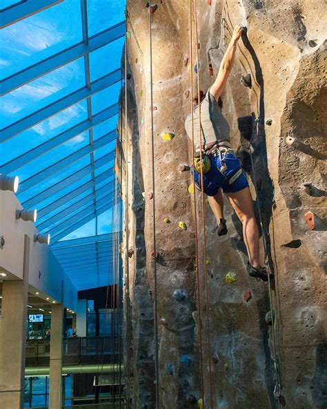 The Campus Recreation And Wellness Center Rock Climbing Wall Is One Of