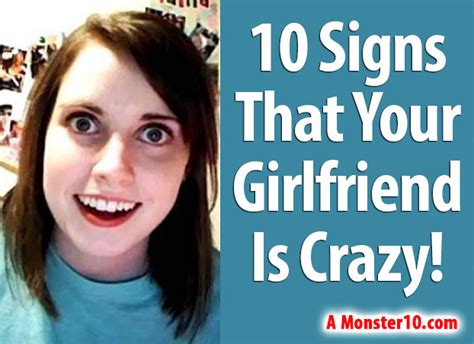 10 signs that your girlfriend is crazy
