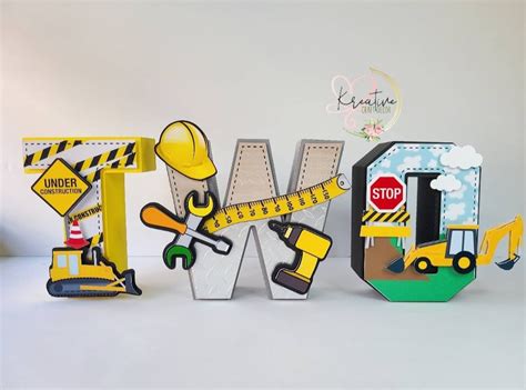 Construction Themed Letters