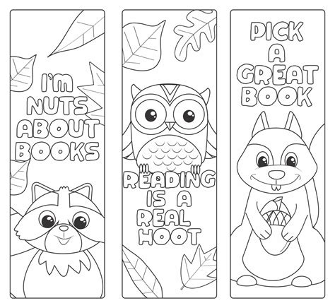 Free Printable Bookmark Templates To Color