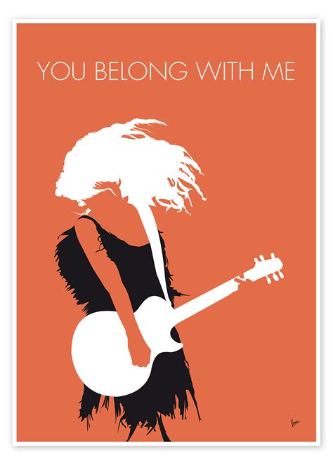 Taylor Swift You Belong With Me Print By Chungkong Posterlounge