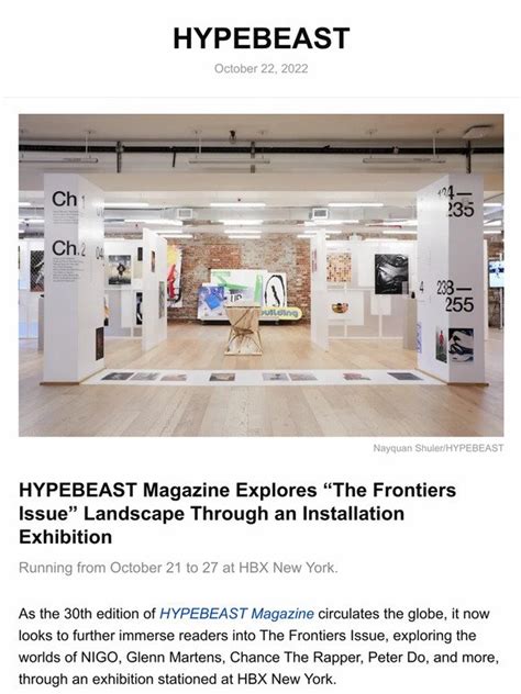 Hypebeast Hypebeast Magazine 30 The Frontiers Issue Exhibition Milled