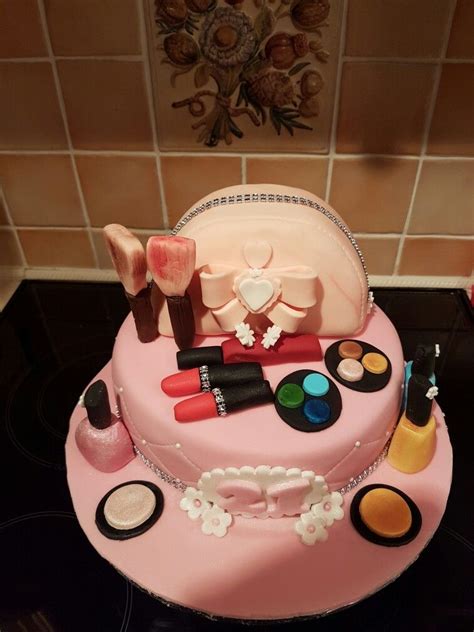 21st Make Up Cake Make Up Cake Cake Desserts