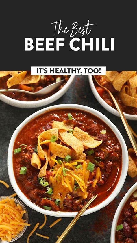 the best chili recipe you ll ever eat is right here our beef chili is made with ground beef