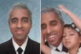 Sweet moment Surgeon General Vivek Murthy’s young son crashes his live ...