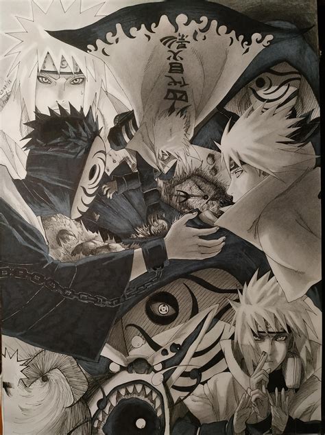 Minato Vs Tobi He Fights For The Village By Meffmychael2014 Loved