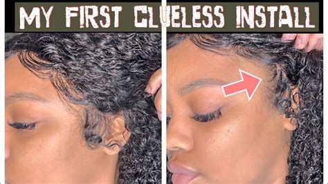 Glueless Lace Wig Install No Gel No Glue First Attempt Ft