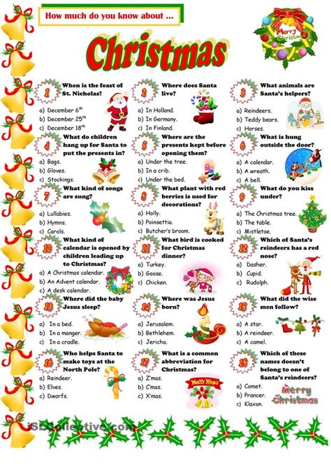 Christmas Trivia Questions And Answers Printables