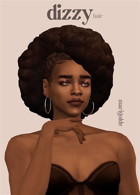 Sims 4 Maxis Match Afro Hair Cc Fandomspot
